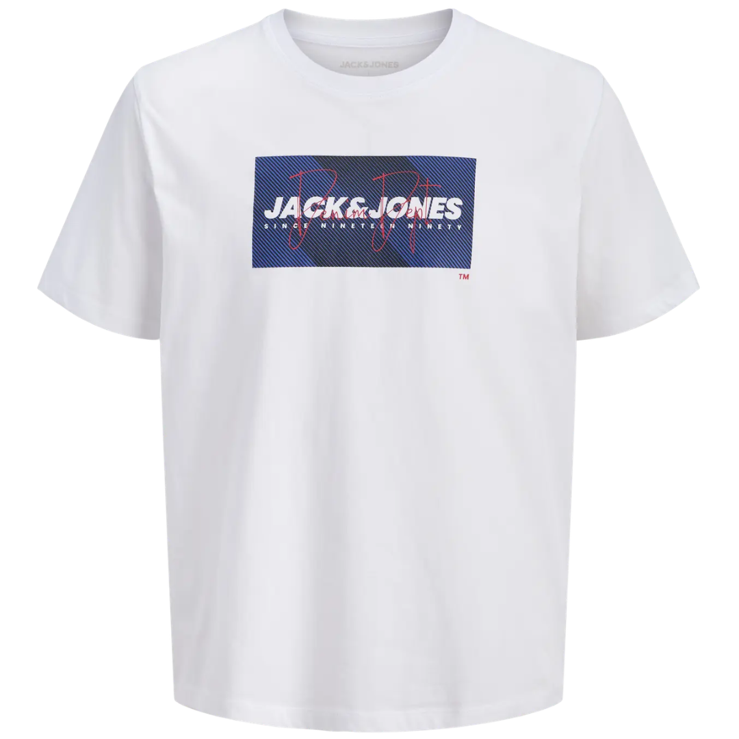 J&J Bela Muška Majica JJCOLE PRINT 