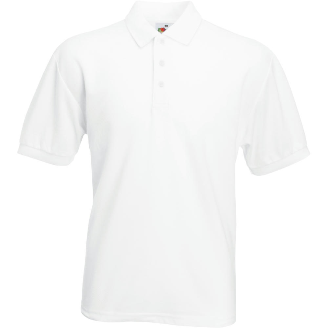 FRUIT OF THE LOOM Bela Muška Majica ORIGINAL POLO