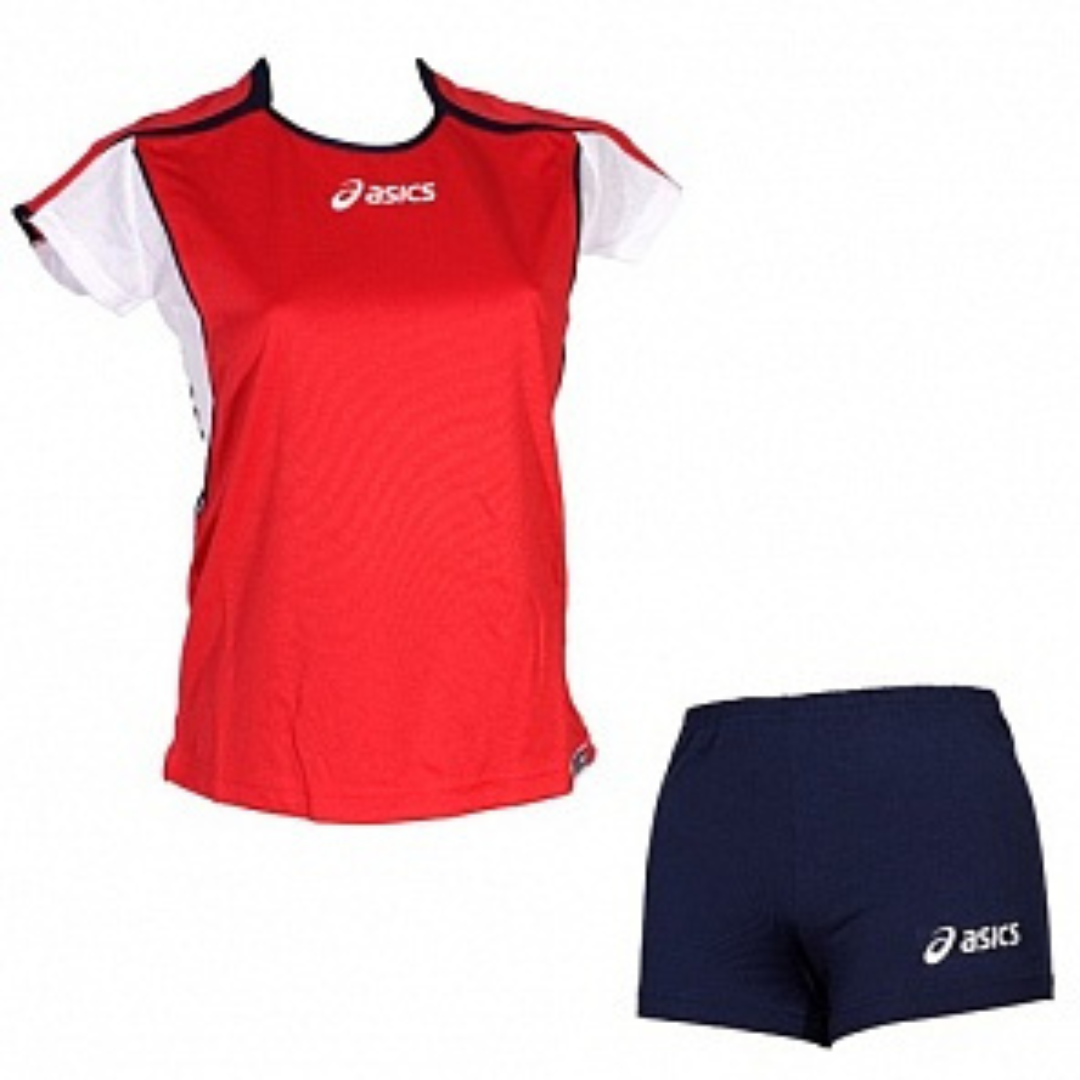 ASICS Crveno-Teget Ženski Odbojkaški Komplet ATTACK LADY