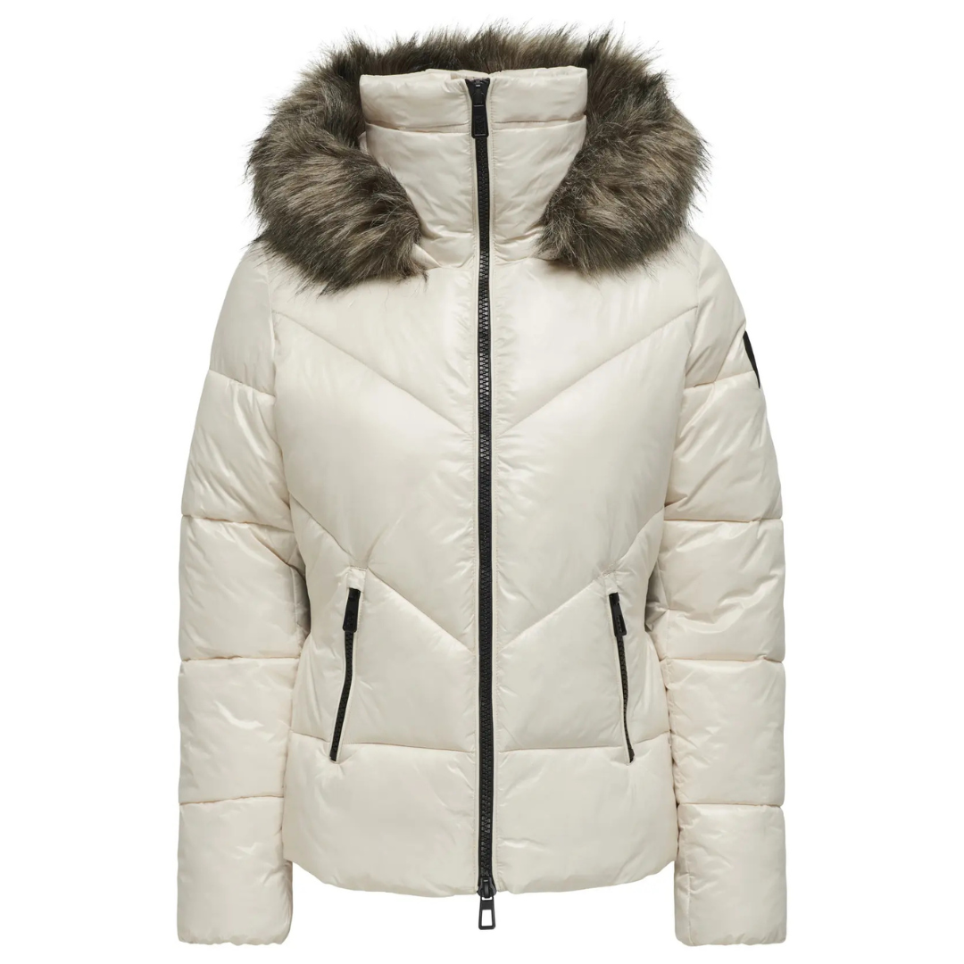 ONLY Bež Ženska Jakna ONLFEVER ONLY Bež Ženska Jakna ONLFEVER