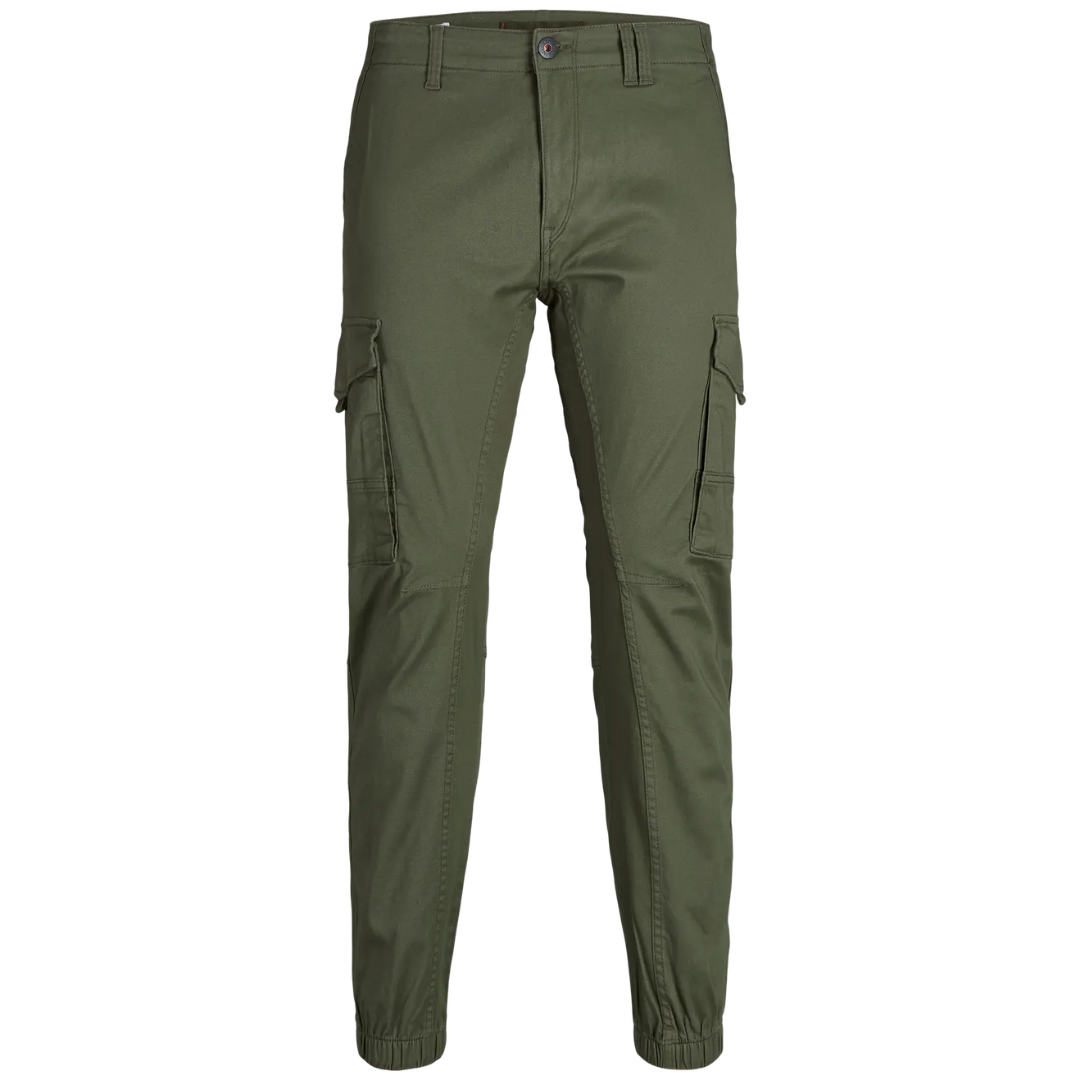 J&J Zelene Muške Pantalone JPSTPAUL FLAKE Slim Fit Cargo