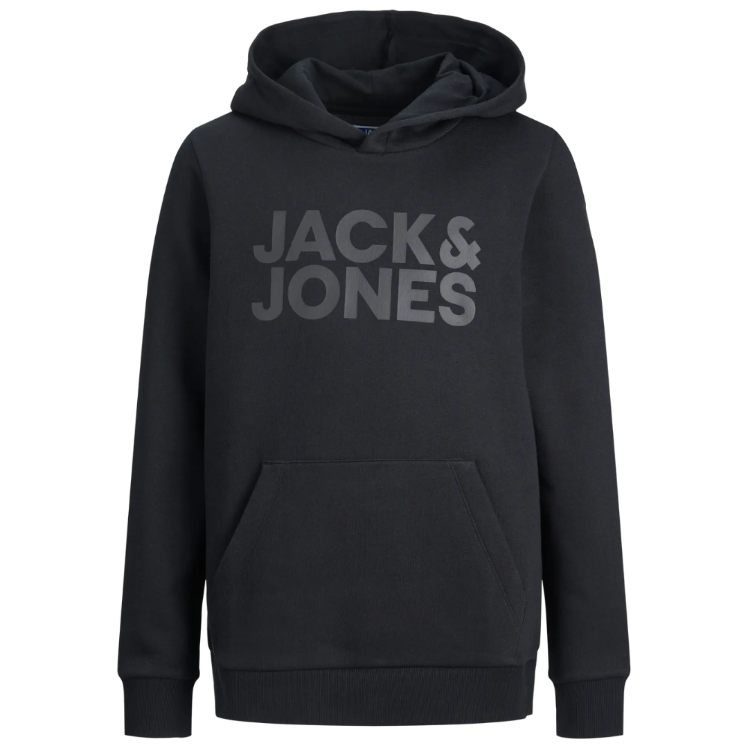 J&J Crni Dečiji Duks JJECORP LOGO SWEAT HOOD