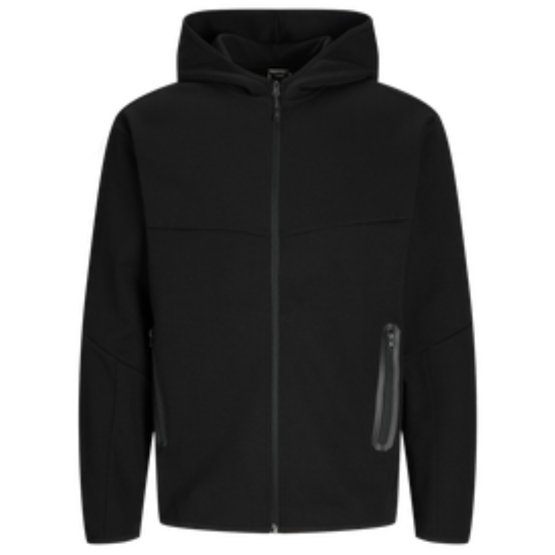 J&J Crni Muški Duks JCOFUSION SWEAT ZIP HOOD J&J Crni Muški Duks JCOFUSION SWEAT ZIP HOOD