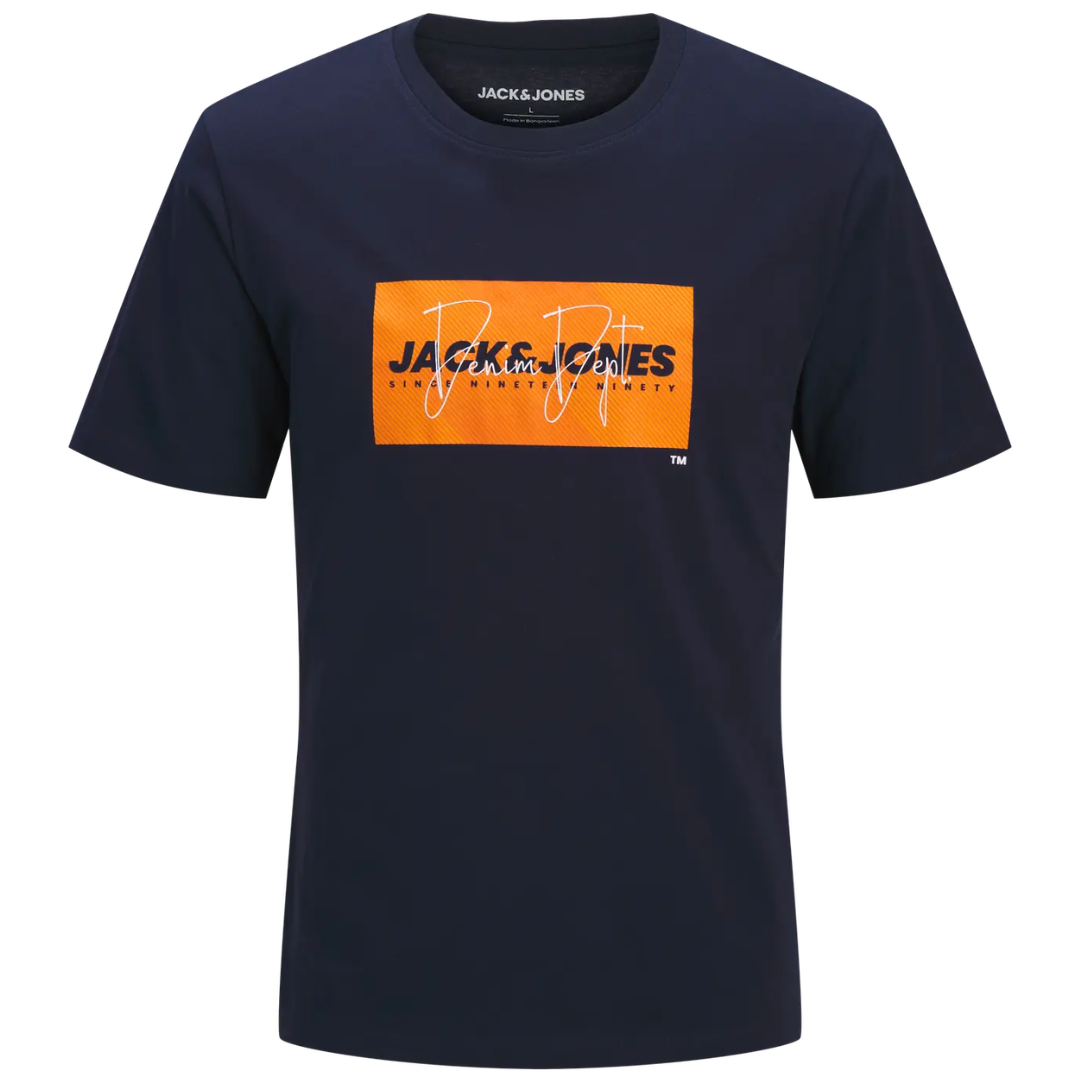 J&J Teget Muška Majica JJCOLE PRINT 