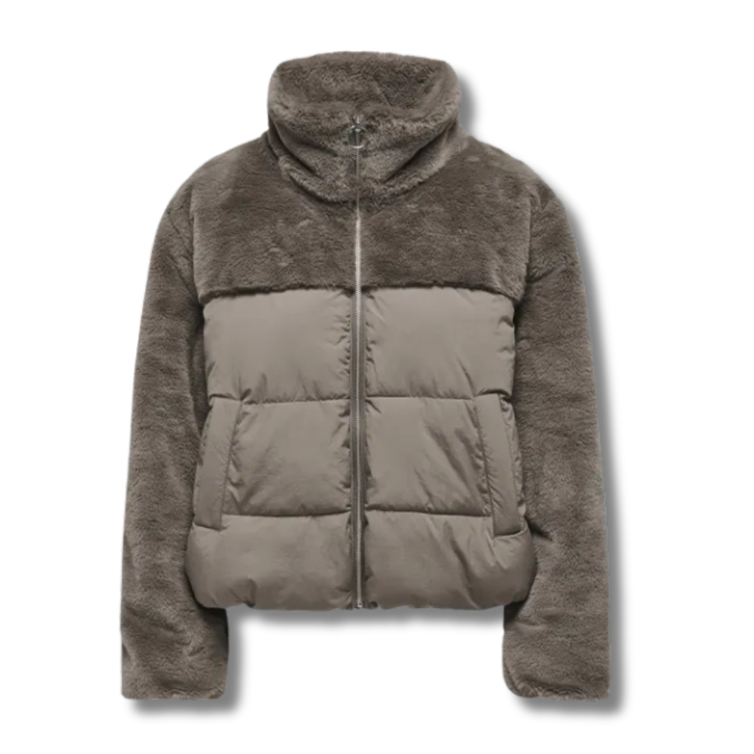 ONLY Ženska Jakna ONLWANJA FUR PUFFER MIX JACKET NOOS OTW