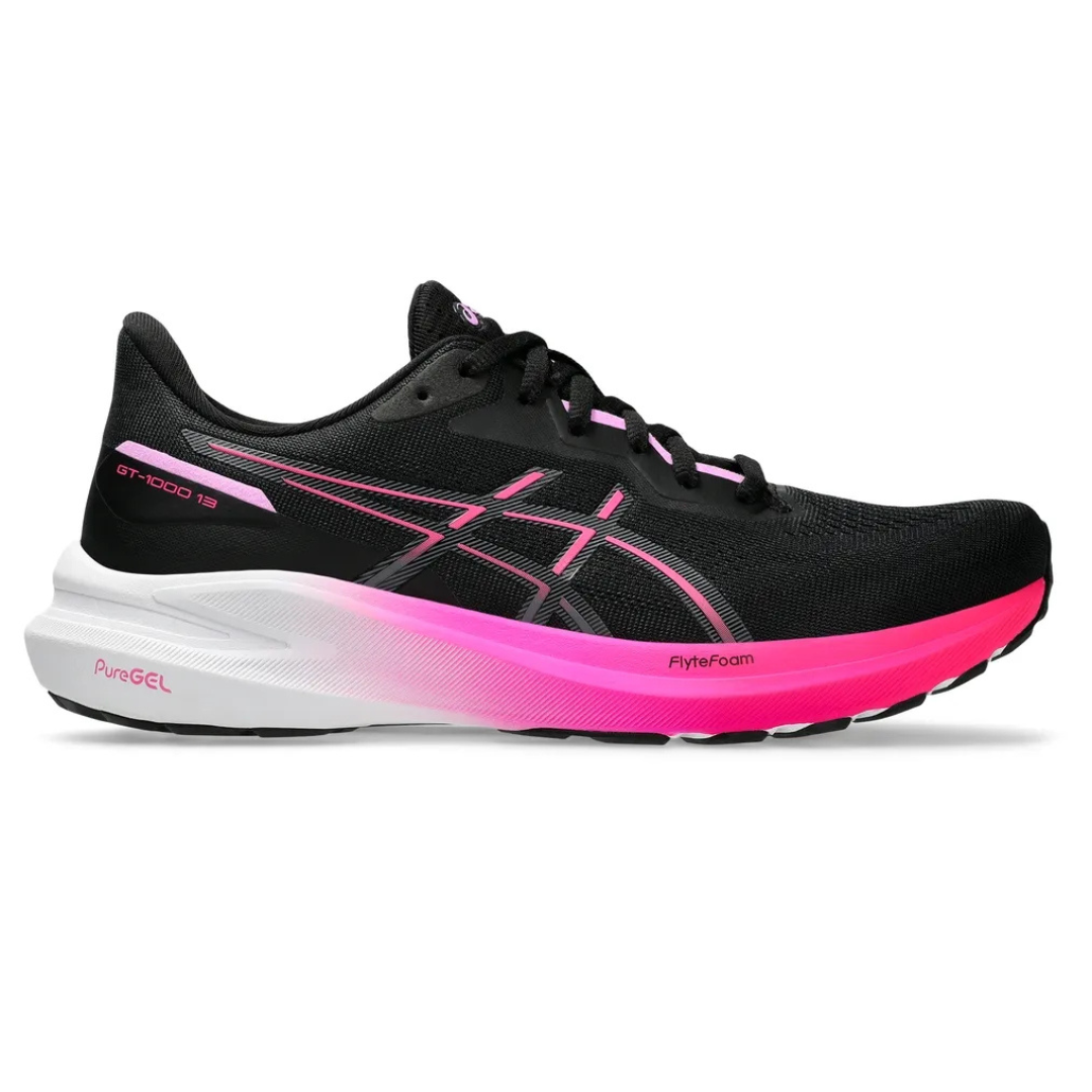ASICS Crne Roze Ženske Patike GT-1000 13 ASICS Crne Roze Ženske Patike GT-1000 13