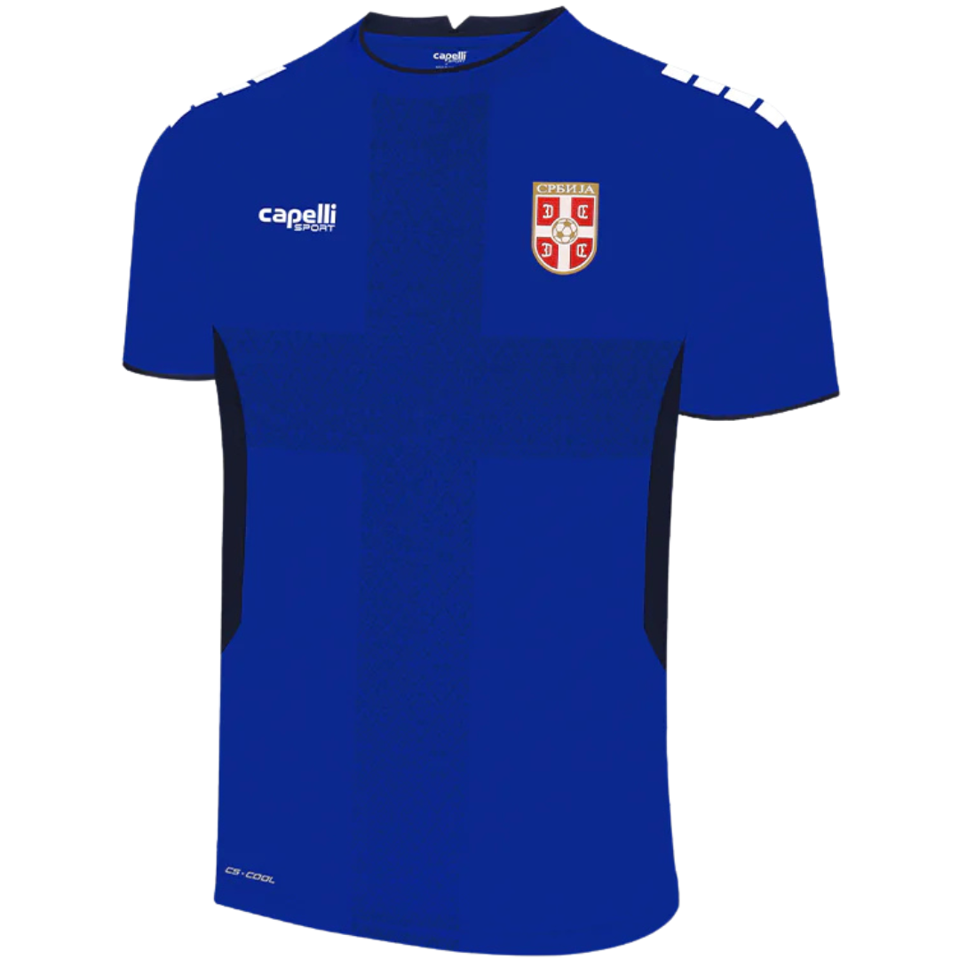 CAPELLI SPORT Plavi Dečiji Dres Fudbalske Reprezentacije Srbije Replika 2025/26