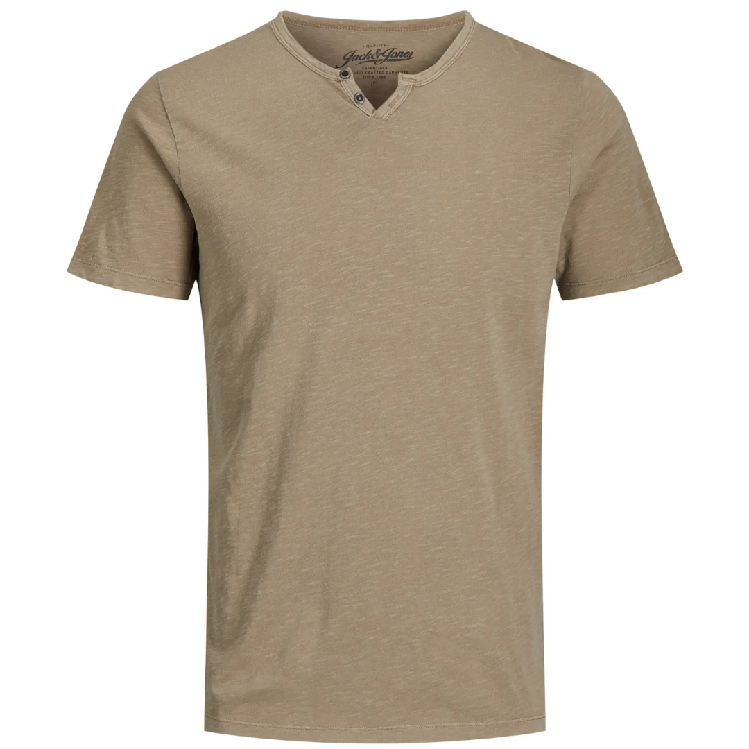 J&J Muška Majica JJESPLIT NECK TEE SS NOOS