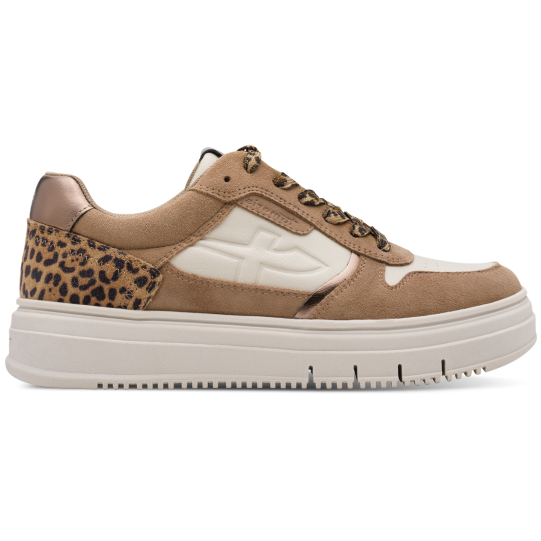 TAMARIS Bež Ženske Patike LEOPARD COMB