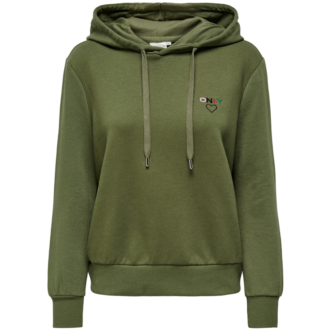 ONLY Zeleni Ženski Duks ONLNOOMI 