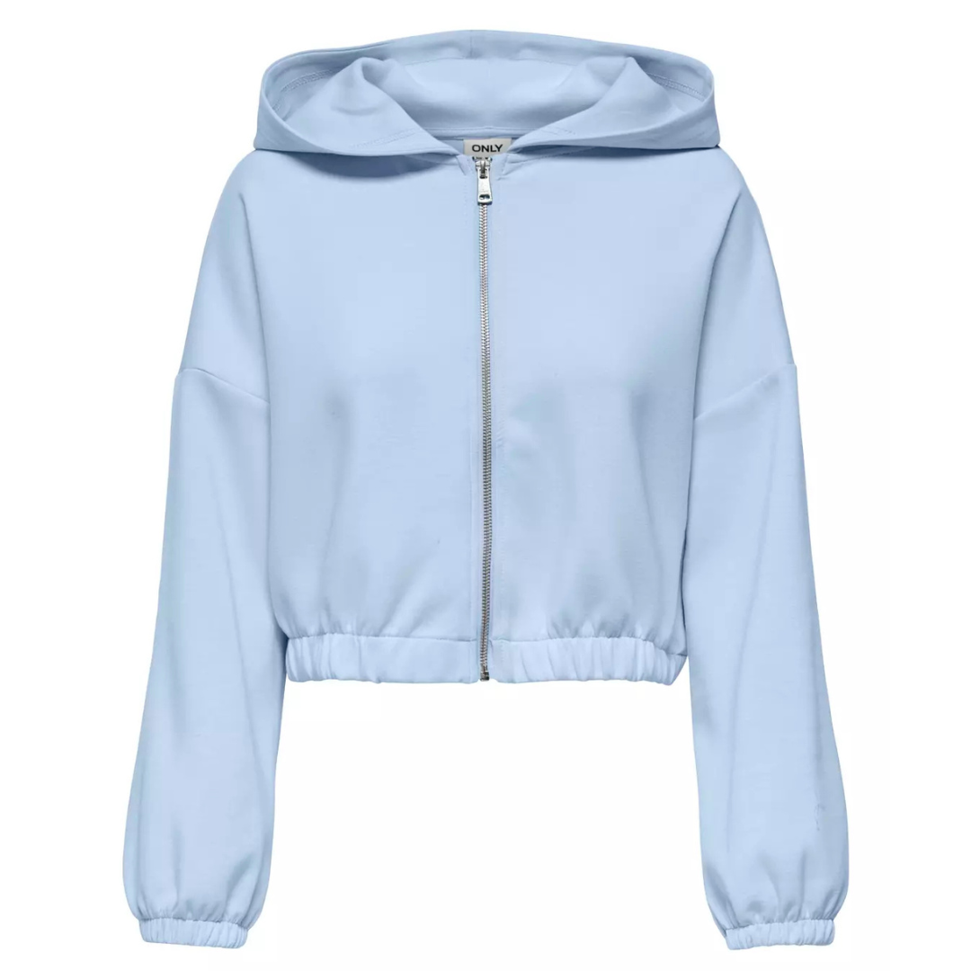 ONLY Plavi Ženski Duks ONLSCARLETT LS ELASTIC ZIP ONLY Plavi Ženski Duks ONLSCARLETT LS ELASTIC ZIP