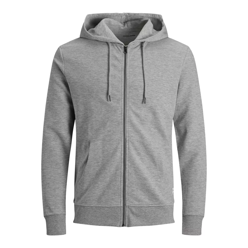 J&J Sivi Muški Duks JJEBASIC SWEAT ZIP J&J Sivi Muški Duks JJEBASIC SWEAT ZIP