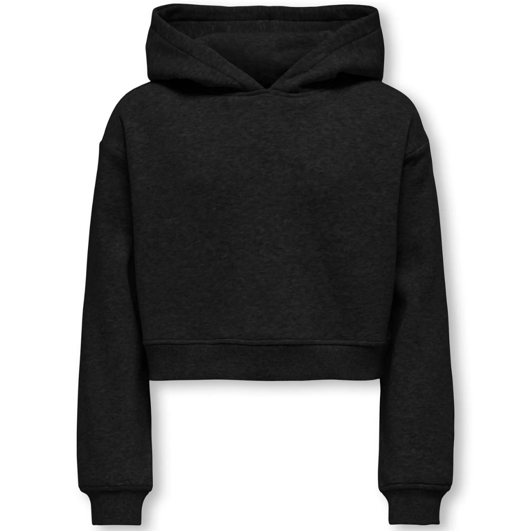 ONLY Crni Dečiji Duks KOGSWEAT HOODIE SHORT ONLY Crni Dečiji Duks KOGSWEAT HOODIE SHORT