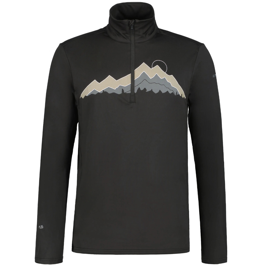 ICEPEAK Crna Muška Ski Majica FIRTH