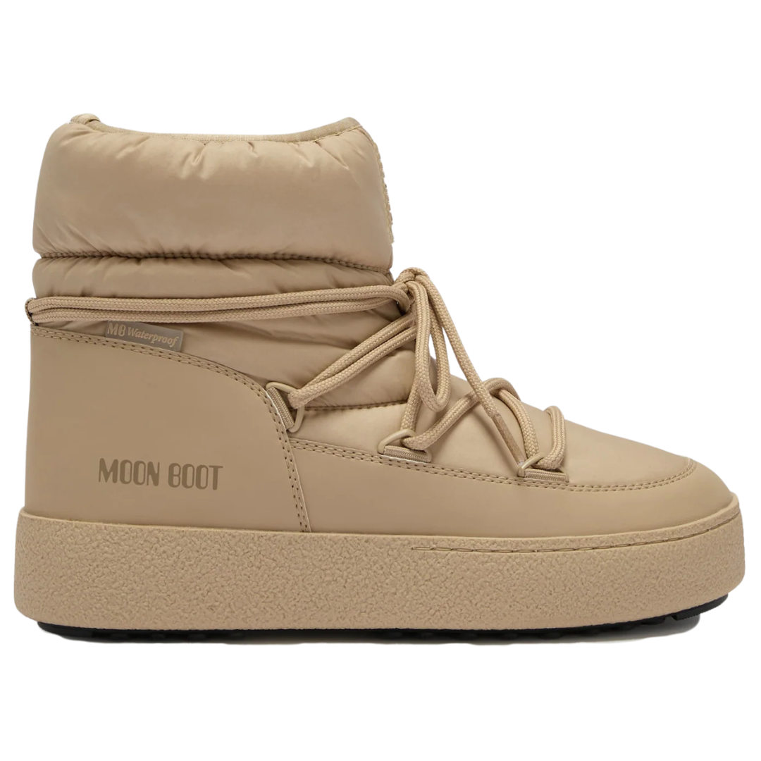 MOON BOOT Bež Ženske Čizme MB LTRACK LOW NYLON WP SAFARI