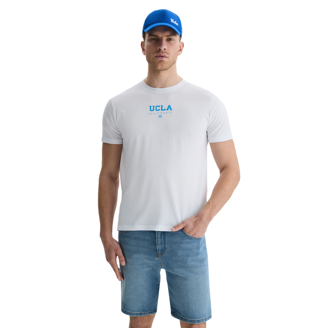 UCLA Bela Muška Majica SHERMAN