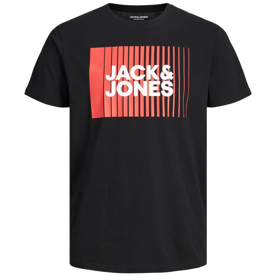 J&J Crna Muška Majica JJECORP LOGO PLAY J&J Crna Muška Majica JJECORP LOGO PLAY