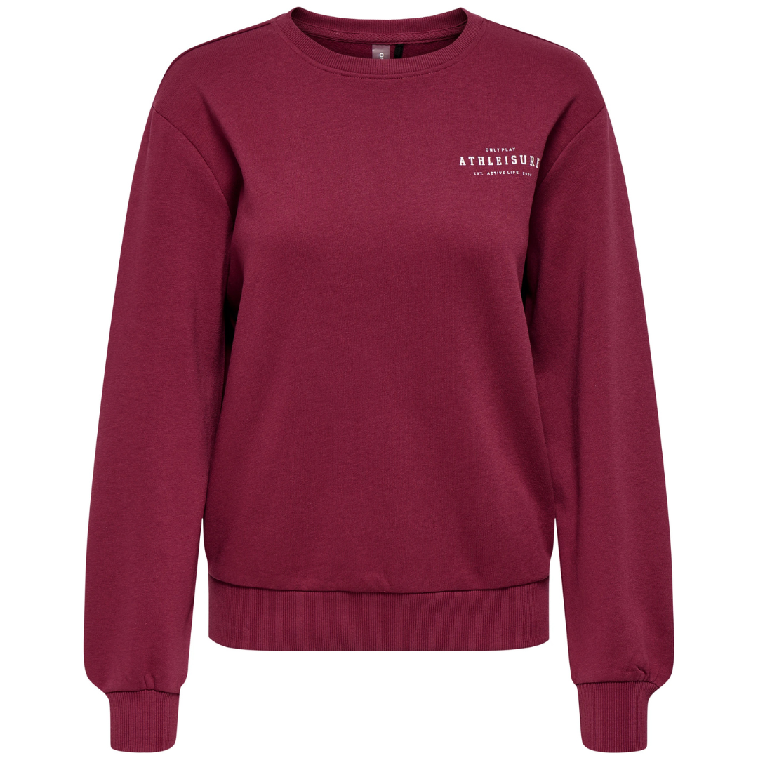 ONLY Bordo Ženski Duks ONPFONT ONLY Bordo Ženski Duks ONPFONT