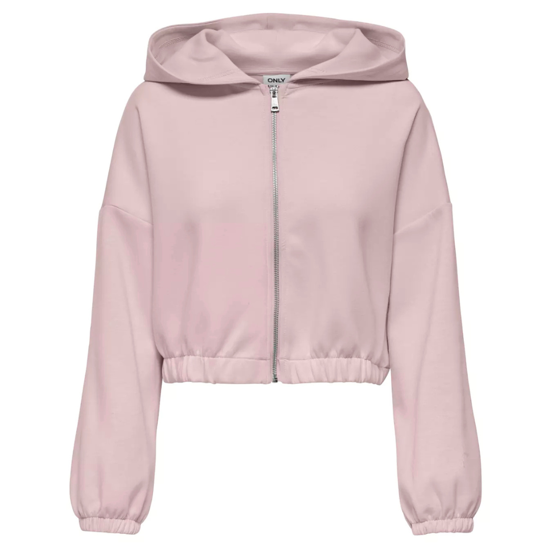 ONLY Roze Ženski Duks ONLSCARLETT LS ELASTIC ZIP