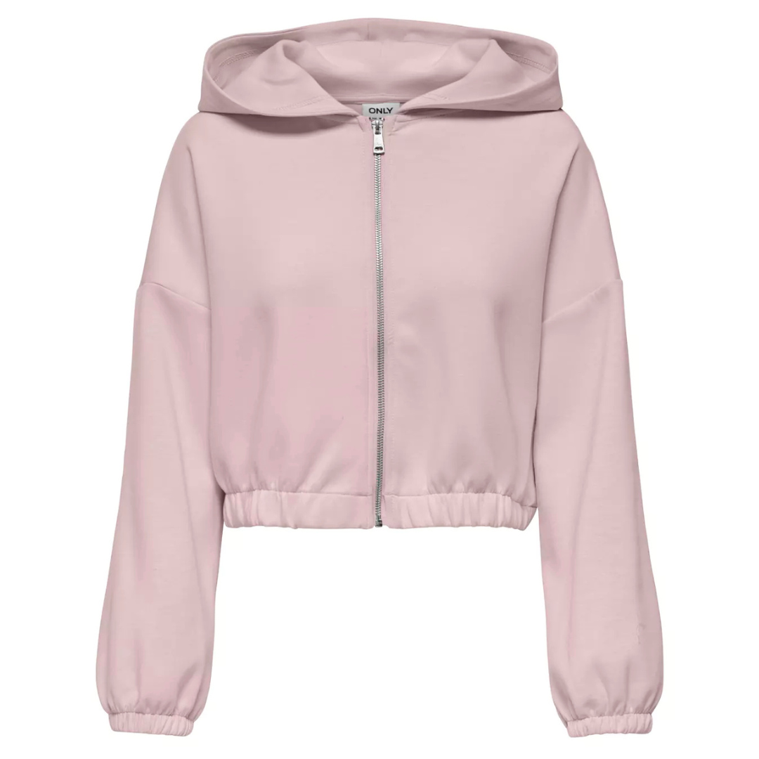 ONLY Roze Ženski Duks ONLSCARLETT LS ELASTIC ZIP ONLY Roze Ženski Duks ONLSCARLETT LS ELASTIC ZIP