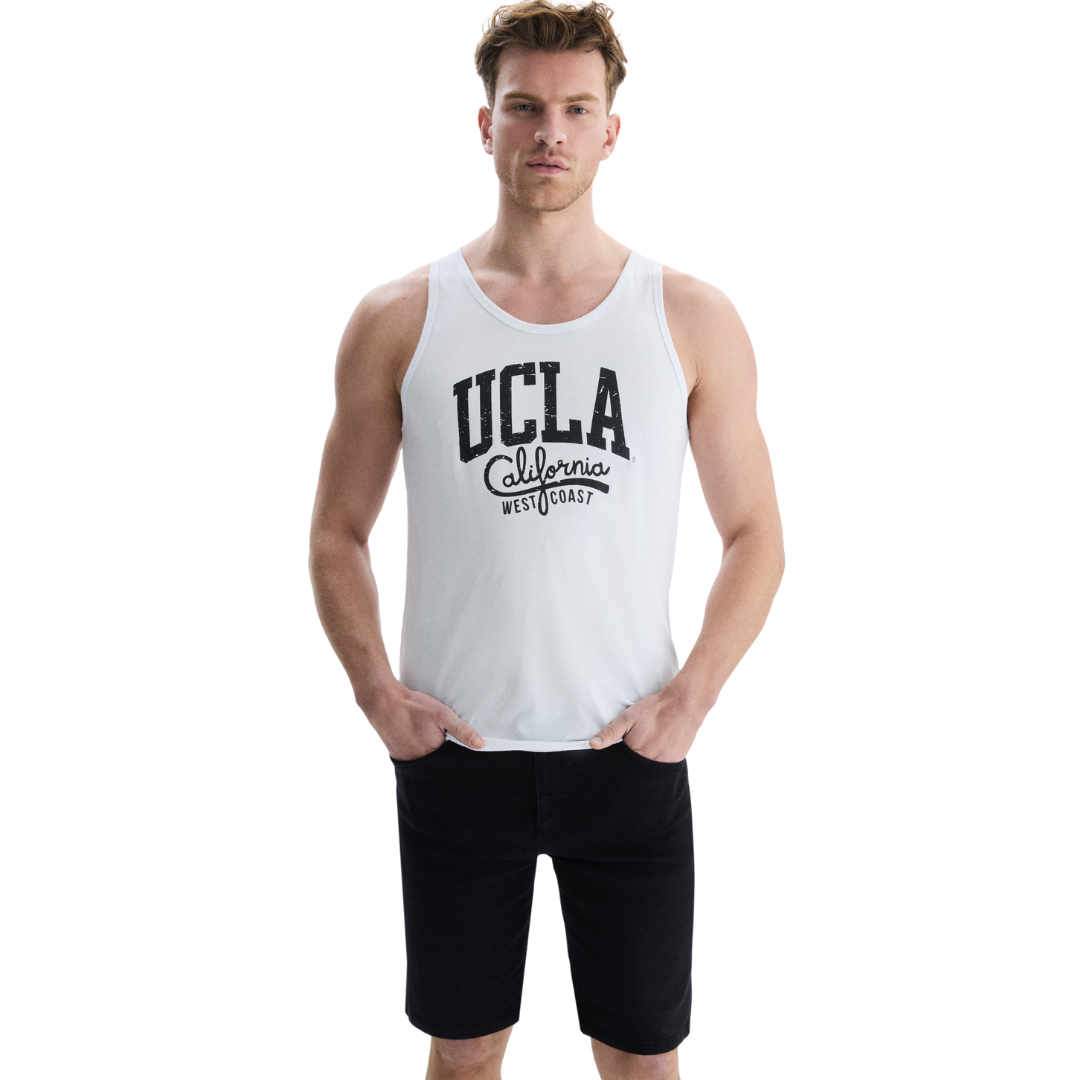 UCLA Bela Muška Majica PEBBLE