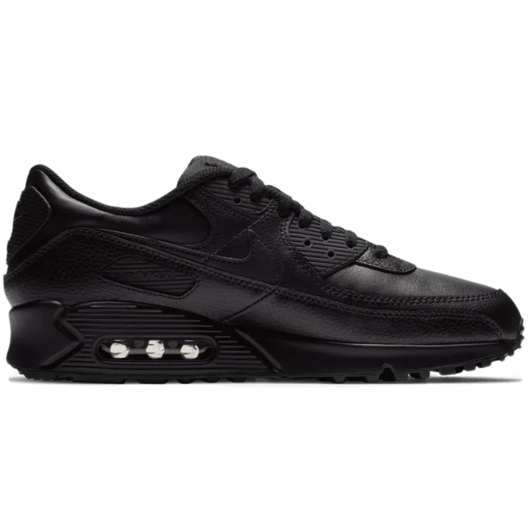 NIKE Crne Muške Patike AIR MAX 90 LTR 'Triple Black'