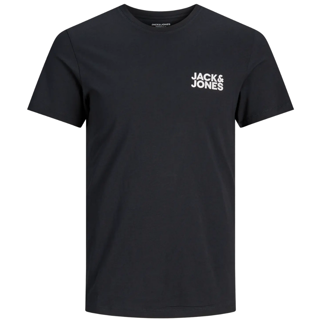 J&J Crna Muška Majica JJECORP SMALL LOGO