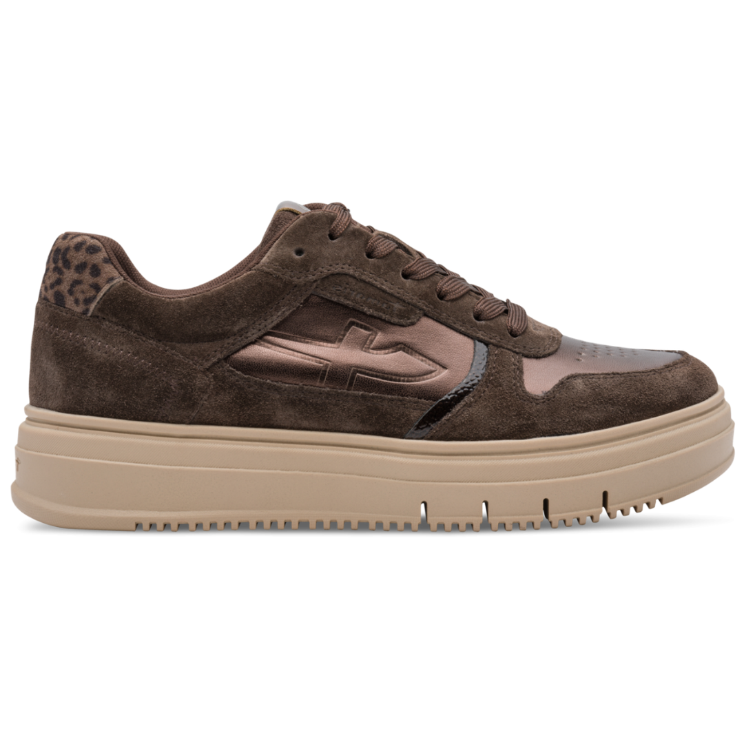 TAMARIS Braon Ženske Patike MOCCA METALLIC