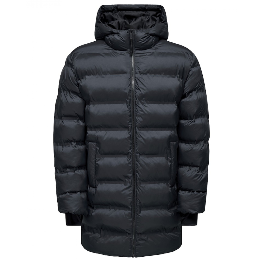 O&S Crna Muška Jakna ONSUNION SEAMLESS COAT