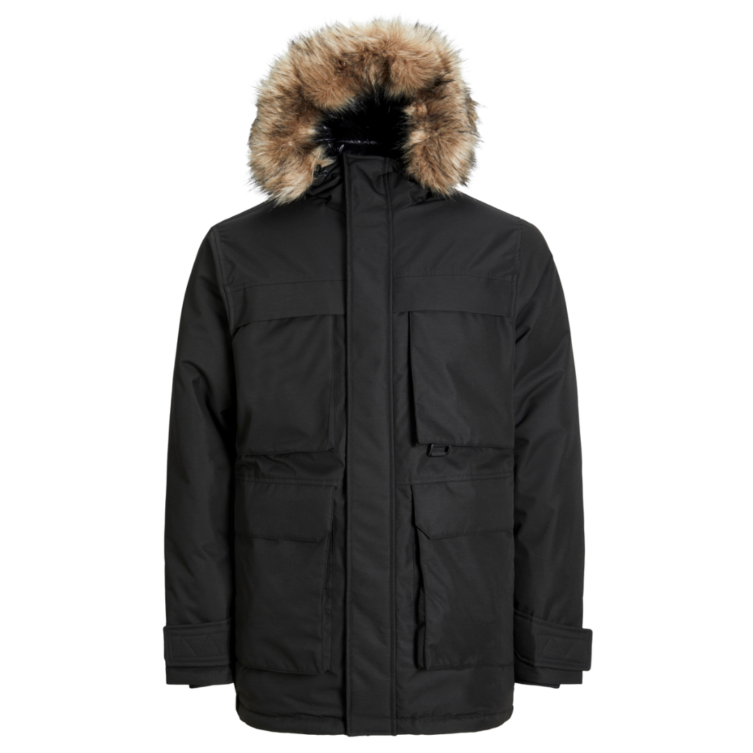 J&J Crna Muška Jakna JJSTAR PARKA JACKET J&J Crna Muška Jakna JJSTAR PARKA JACKET