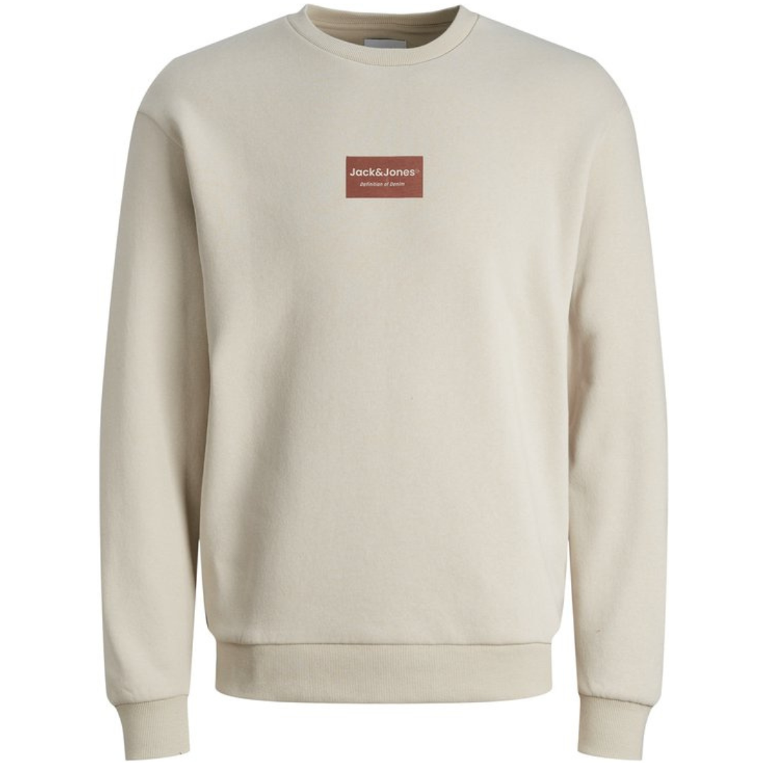 J&J Bež Muški Duks JJFRANK SWEAT CREW NECK