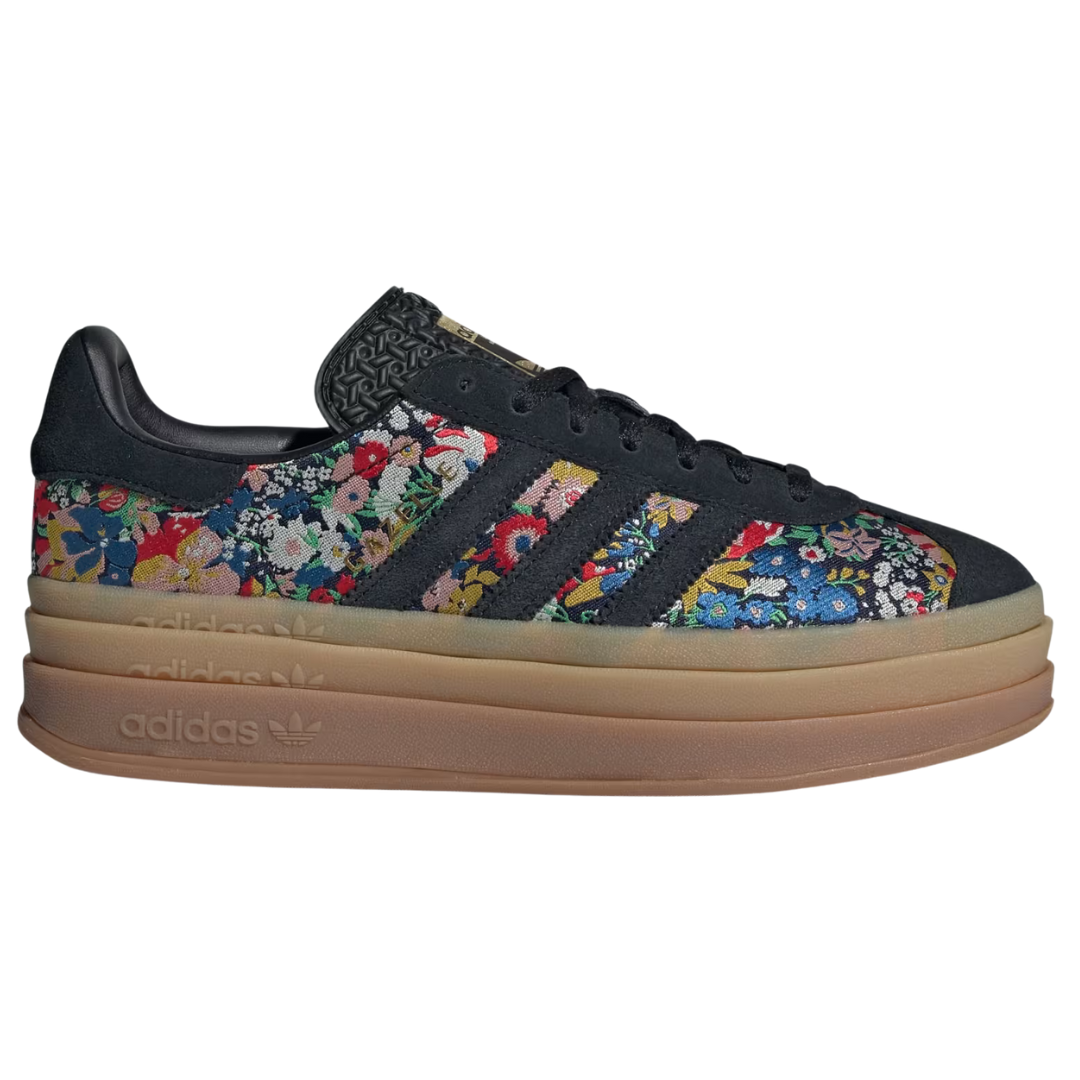 ADIDAS Ženske Crne Cvetne Patike Gazelle Bold x Liberty London