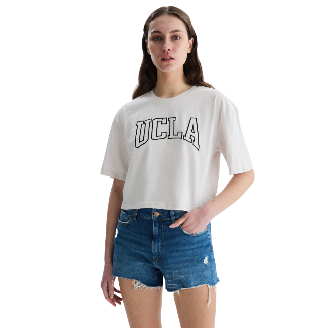 UCLA Bela Ženska Majica HELENA UCLA Bela Ženska Majica HELENA