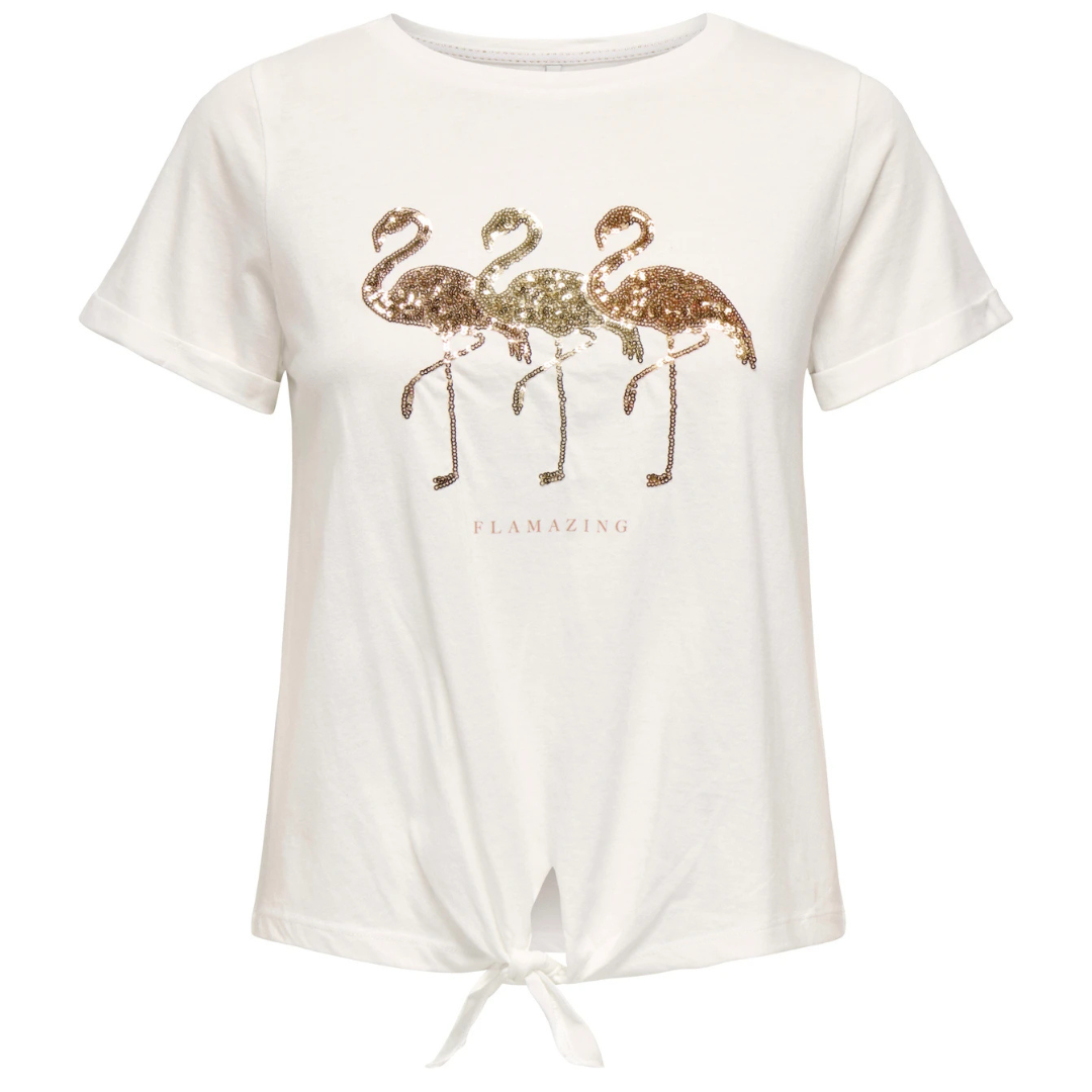 Only Bež Ženska Majica ONLDORA Only Bež Ženska Majica ONLDORA