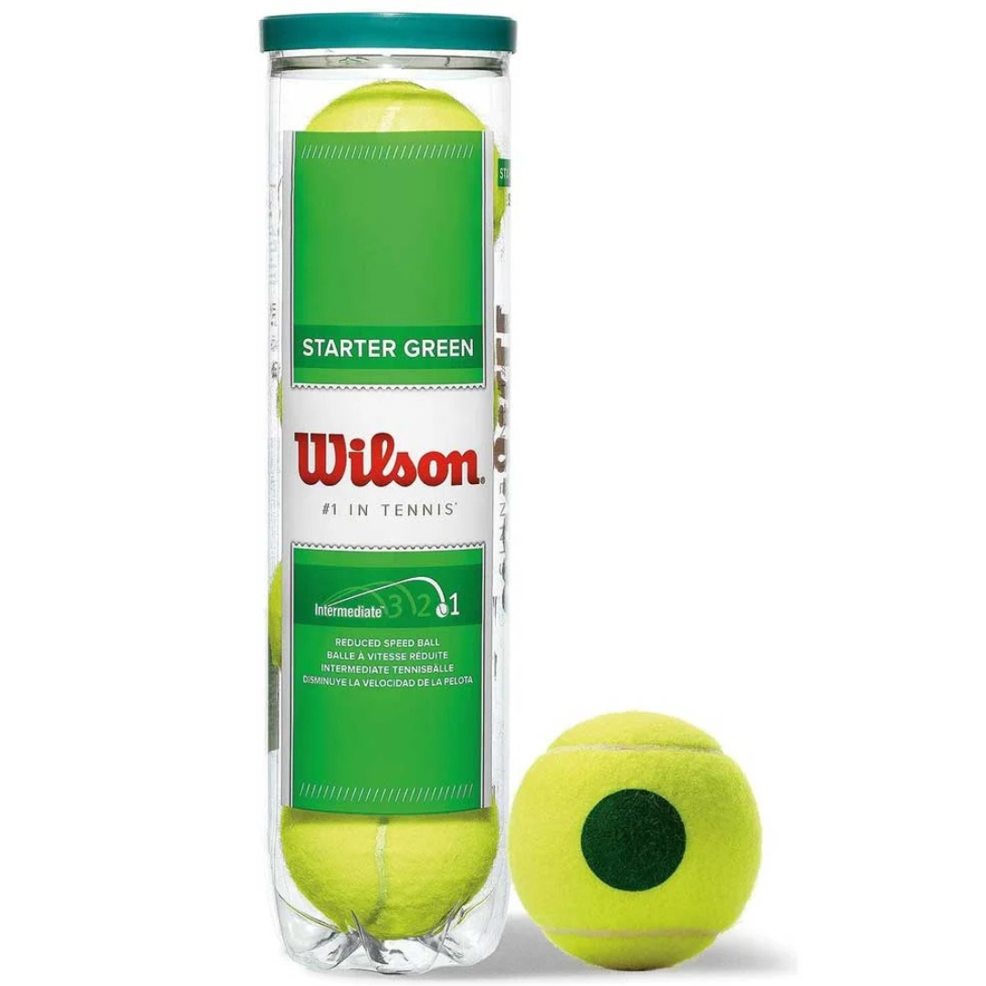 WILSON Loptice za Tenis STARTER PLAY GREEN - 4 Komada