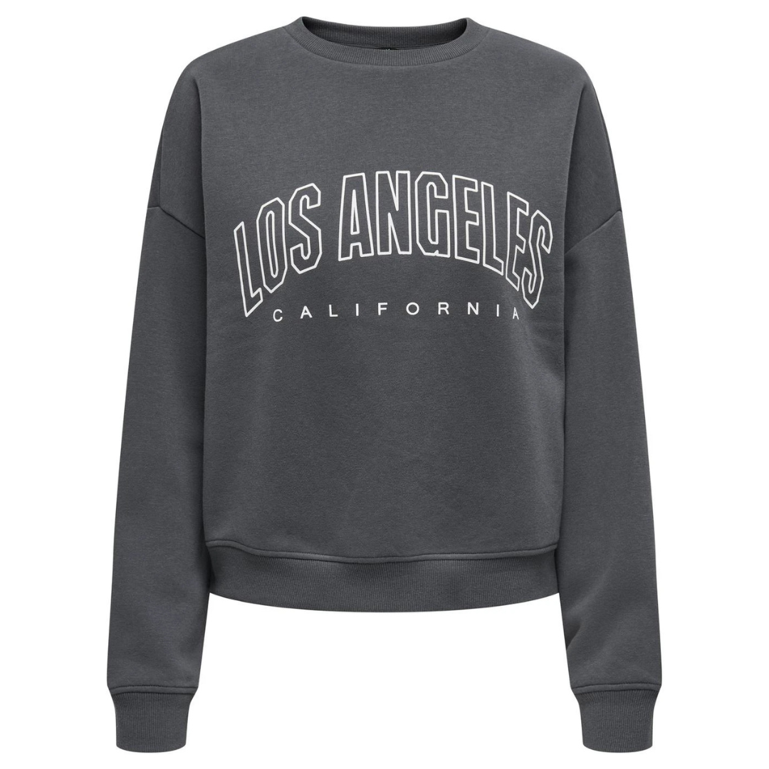 ONLY Sivi Ženski Duks ONLSWEAT ONLY Sivi Ženski Duks ONLSWEAT