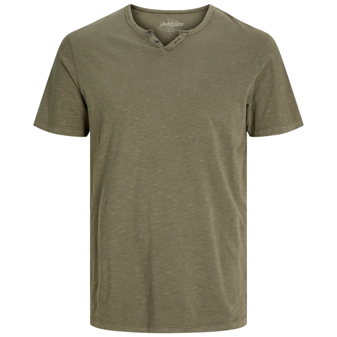 J&J Muška Majica JJESPLIT NECK TEE SS NOOS